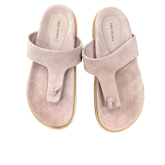 NWOT Free People Pink Footbed Women's Sandals 8.5 - Picture 2 of 7